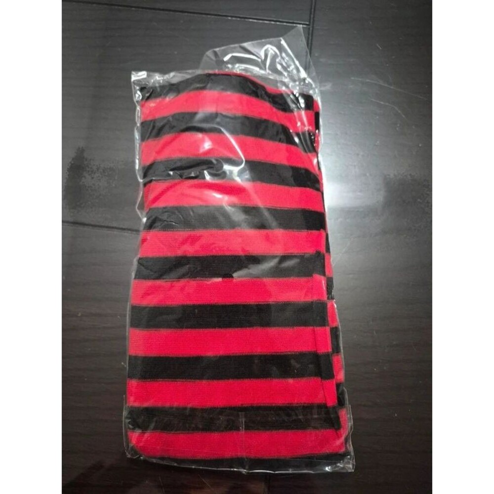 Women's Red Black Tigh High Halloween Socks